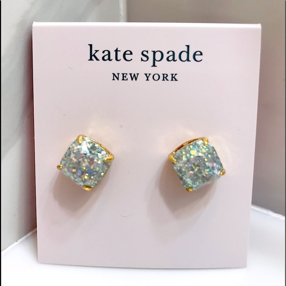 🆕🔥KATE ♠️ SPADE STUNNING&ELEGANT CLEAR&MULTICORED SPARKLING PAIR OF EARRINGS - Picture 4 of 5